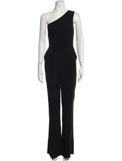 Pre-owned Ramy Brook One-shoulder Jumpsuit In Black