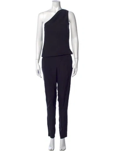 Pre-owned Ramy Brook One-shoulder Jumpsuit In Blue
