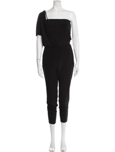Pre-owned Ramy Brook One-shoulder Jumpsuit In Gray