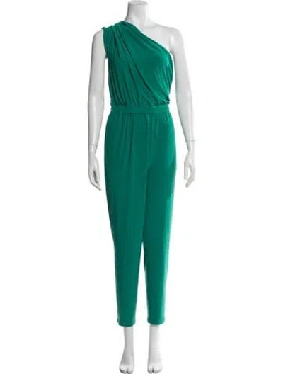 Pre-owned Ramy Brook One-shoulder Jumpsuit In Green