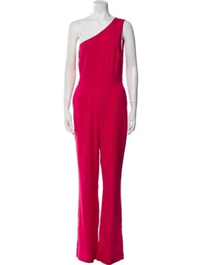 Pre-owned Ramy Brook One-shoulder Jumpsuit In Pink