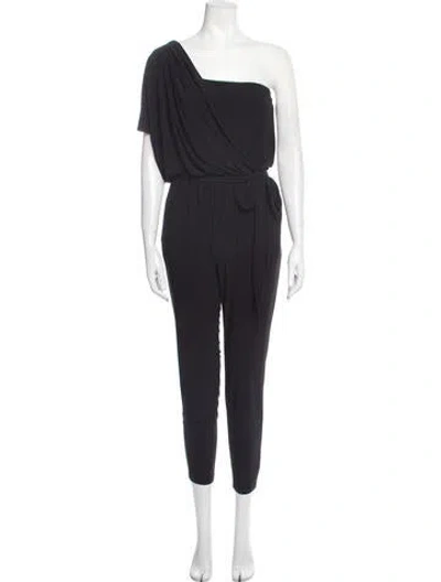 Pre-owned Ramy Brook One-shoulder Jumpsuit W/ Tags In Black