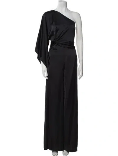Pre-owned Ramy Brook One-shoulder Jumpsuit W/ Tags In Black