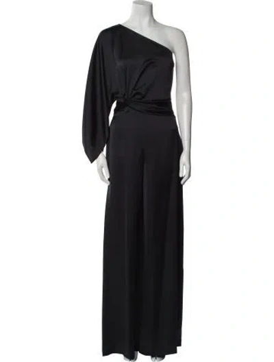 Pre-owned Ramy Brook One-shoulder Jumpsuit W/ Tags In Black