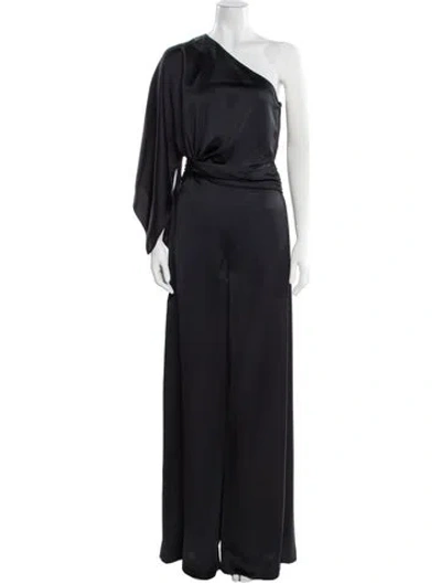 Pre-owned Ramy Brook One-shoulder Jumpsuit W/ Tags In Black