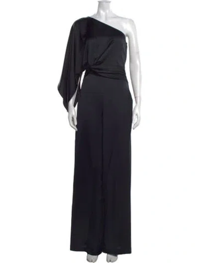 Pre-owned Ramy Brook One-shoulder Jumpsuit W/ Tags In Black