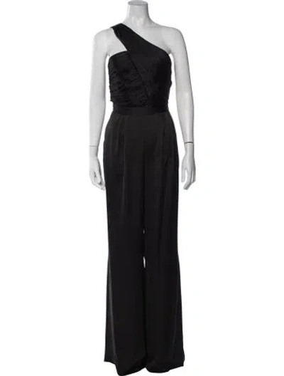 Pre-owned Ramy Brook One-shoulder Jumpsuit W/ Tags In Black
