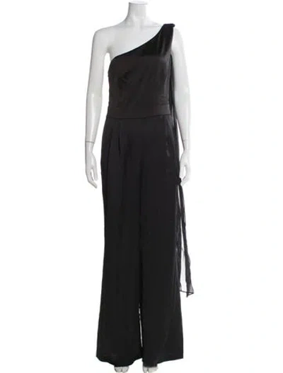 Pre-owned Ramy Brook One-shoulder Jumpsuit W/ Tags In Gray