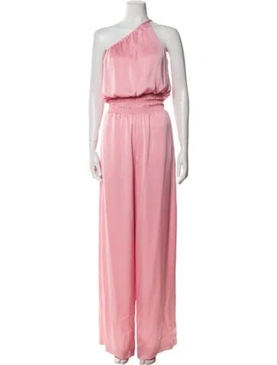 Pre-owned Ramy Brook One-shoulder Jumpsuit W/ Tags In Pink