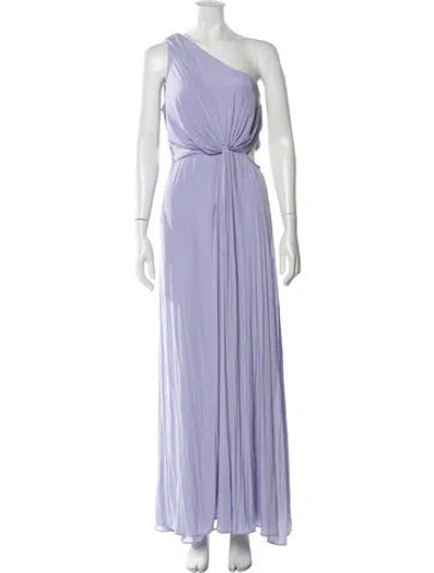 Pre-owned Ramy Brook One-shoulder Long Dress In Purple