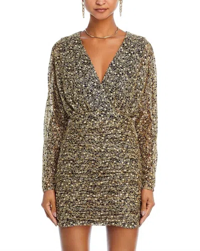 Ramy Brook Opal Mini Dress In Navy Magic Mesh In Brown