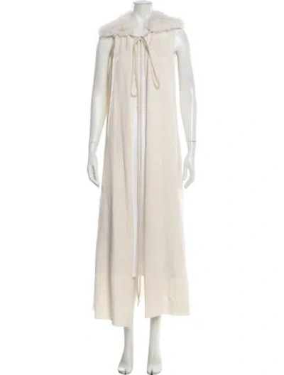 Pre-owned Ramy Brook Open Front Sweater In Neutrals