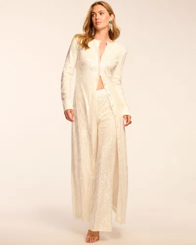Ramy Brook Oriana Sequin Convertible Duster In Neutral
