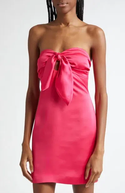 Ramy Brook Orion Mini Dress In Hot Pink