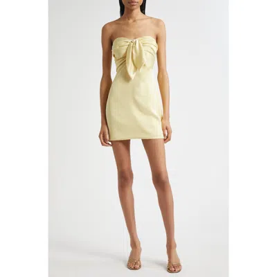 Ramy Brook Orion Satin Bodice Strapless Minidress