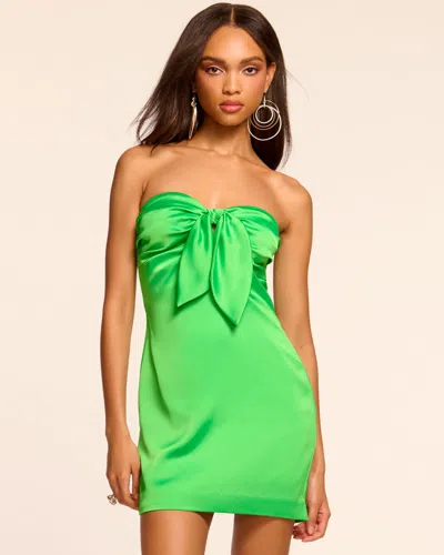 Ramy Brook Orion Strapless Mini Dress In Tropic Green