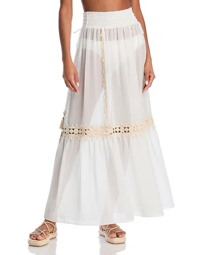 Ramy Brook Orlayne Cover Up Skirt In White