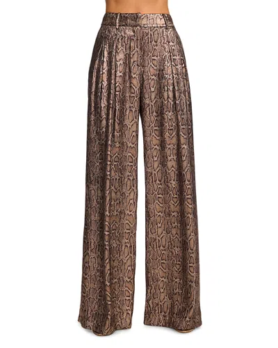 Ramy Brook Oscar Metallic Wide Leg Pants In Multi