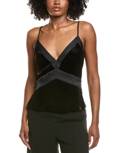 Ramy Brook Otis Silk-blend Top In Black