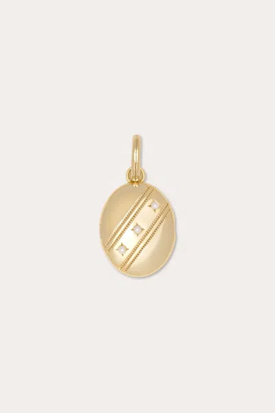 Ramy Brook Oval Charm In Gold