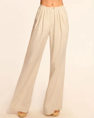 Ramy Brook Paloma Linen Pleated Wide Leg Pant