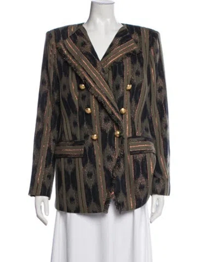 Pre-owned Ramy Brook Patterned Blazer
