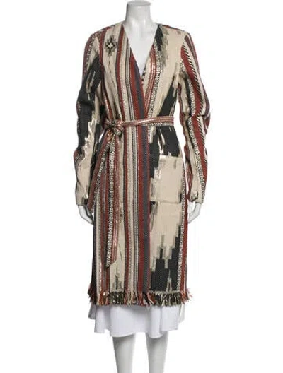 Pre-owned Ramy Brook Patterned Coat In Multicolor
