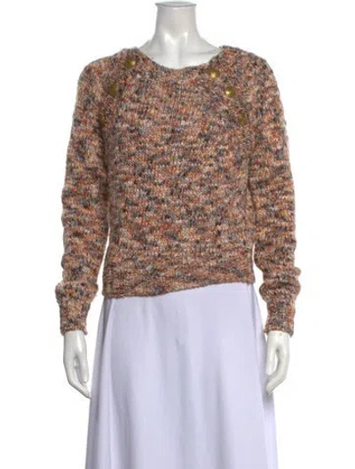 Pre-owned Ramy Brook Patterned Crew Neck Sweater In Multi