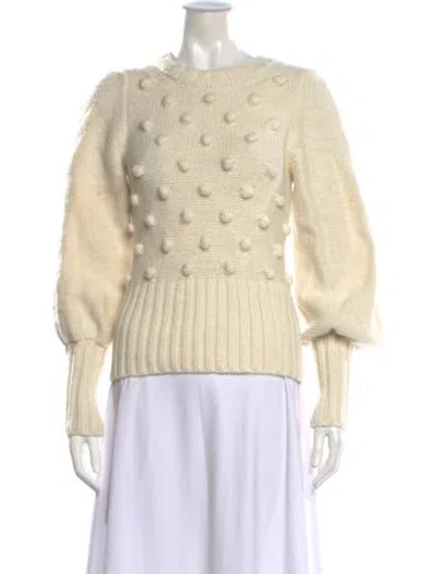Pre-owned Ramy Brook Patterned Crew Neck Sweater In Neutral