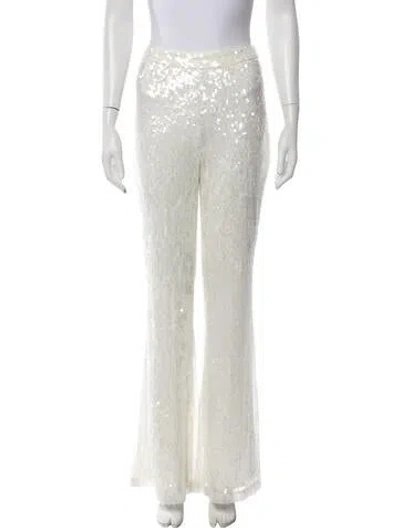 Pre-owned Ramy Brook Patterned Flared Pants In Grey