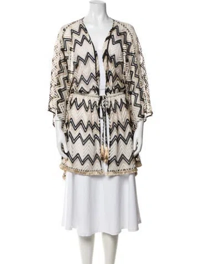 Pre-owned Ramy Brook Patterned Jacket In Neutrals