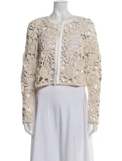Pre-owned Ramy Brook Patterned Jacket W/ Tags In Neutrals