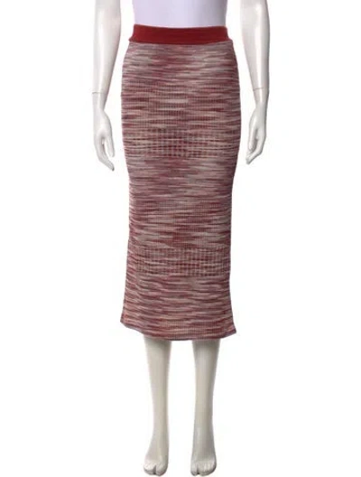 Pre-owned Ramy Brook Patterned Midi Length Skirt In Multicolor