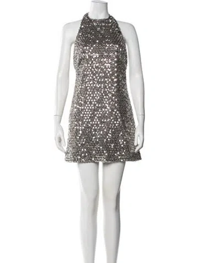 Pre-owned Ramy Brook Patterned Mini Dress W/ Tags In Multicolor
