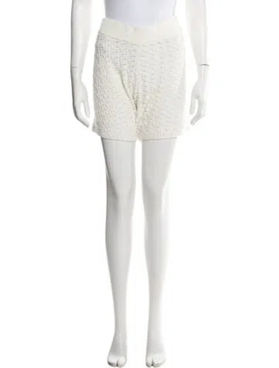 Pre-owned Ramy Brook Patterned Mini Shorts In Neutral