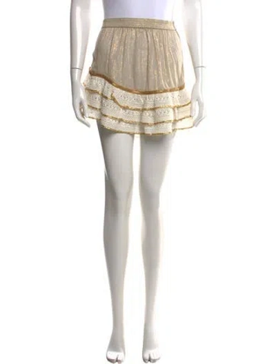 Pre-owned Ramy Brook Patterned Mini Skirt