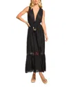 Ramy Brook Paxton Cotton Eyelet Cover-up Maxi Dress In Black Floral