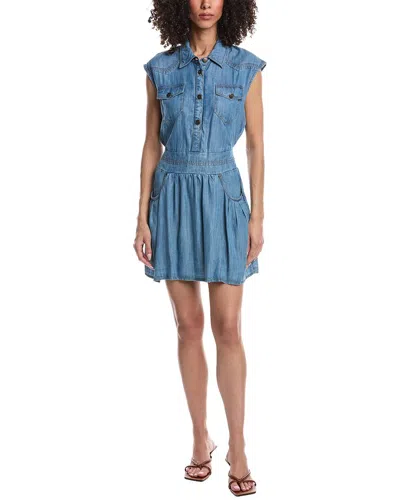 Ramy Brook Paxton Mini Dress In Blue