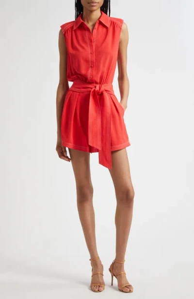 Ramy Brook Paz Relaxed Button Front Romper