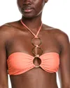 Ramy Brook Pearl Bikini Top In Orange