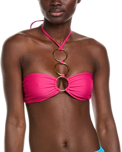 Ramy Brook Pearl Bikini Top In Pink