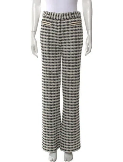 Pre-owned Ramy Brook Plaid Print Flared Pants W/ Tags In Multi