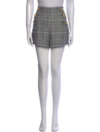 Pre-owned Ramy Brook Plaid Print Mini Shorts W/ Tags In Multi