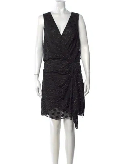 Pre-owned Ramy Brook Polka Dot Print Mini Dress In Multi