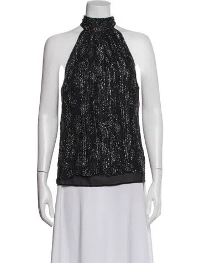 Pre-owned Ramy Brook Printed Halterneck Top In Multi