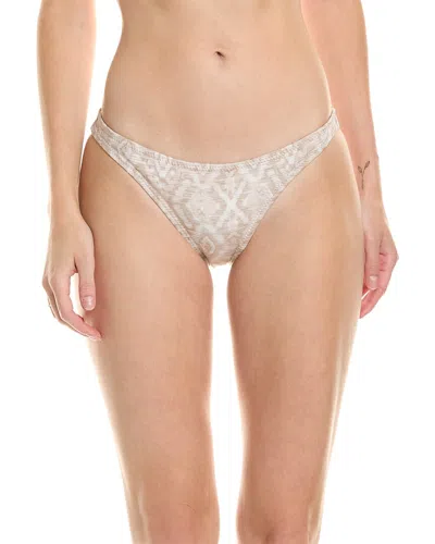 Ramy Brook Printed Isla Bikini Bottom In Neutral