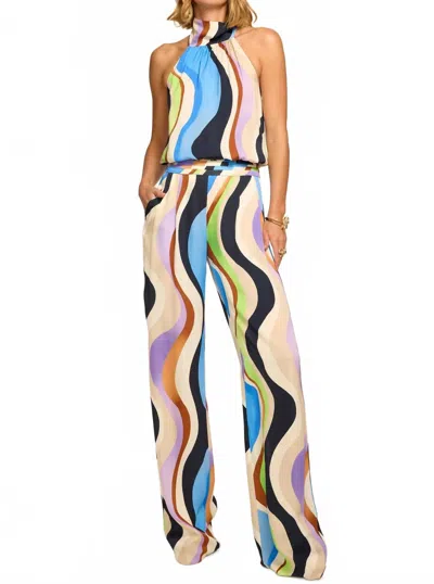Ramy Brook Printed Joss Pant In Multi Wave