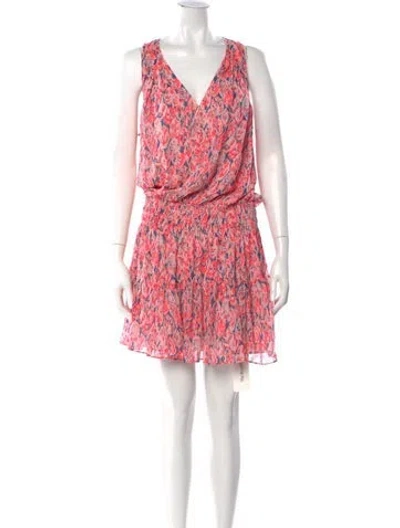 Pre-owned Ramy Brook Printed Knee-length Dress W/ Tags In Pink