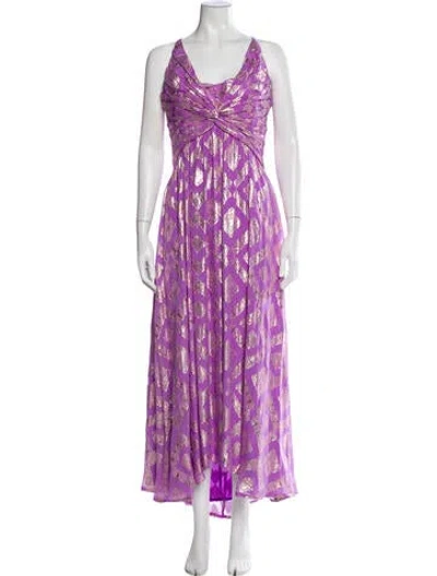 Pre-owned Ramy Brook Printed Long Dress