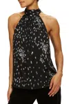 Ramy Brook Lori Mixed Dot Print Top In Multi